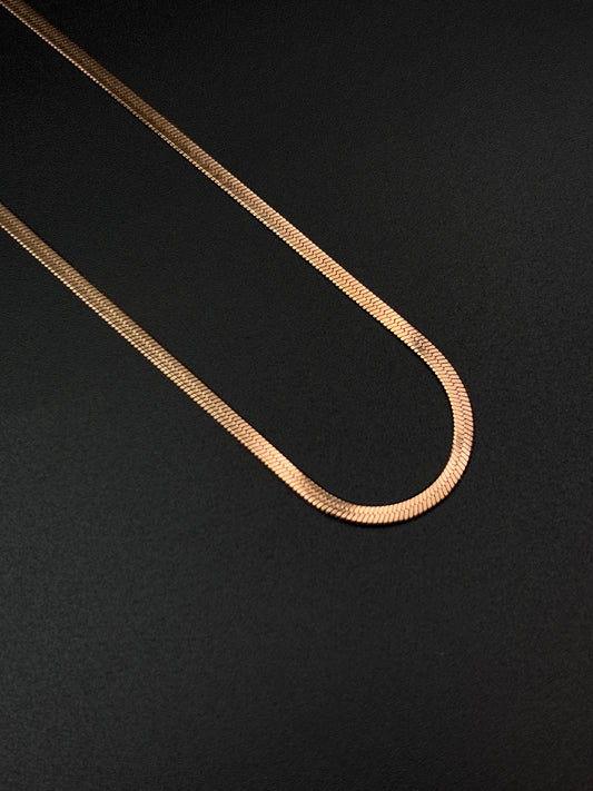 Men’s RoseGold Flat Chain for Men
