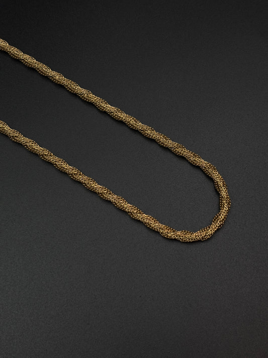 Men’s Cord Rope Type Chain Gold