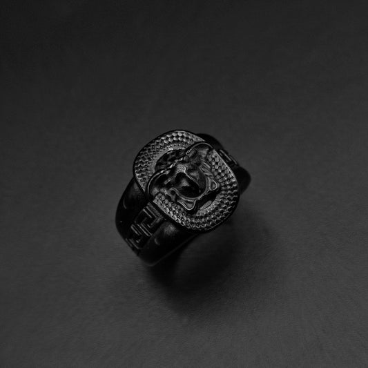 Black Supremacy Medusa Ring - Vrp Fashions