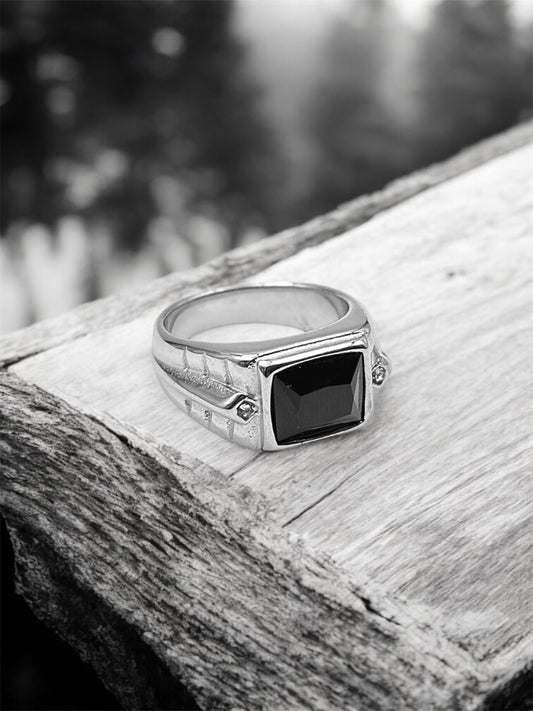 Obsidian Signet Ring