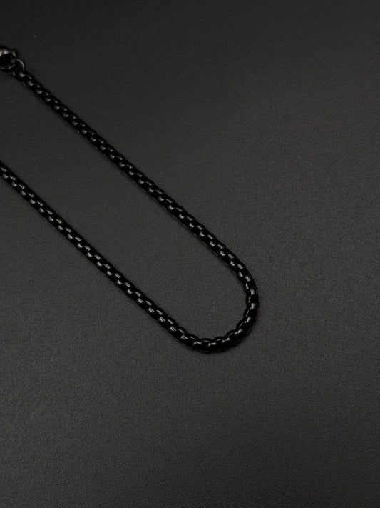 Black Round Chain for Men