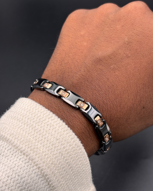 Cera Solitaire Rose-gold Bracelet