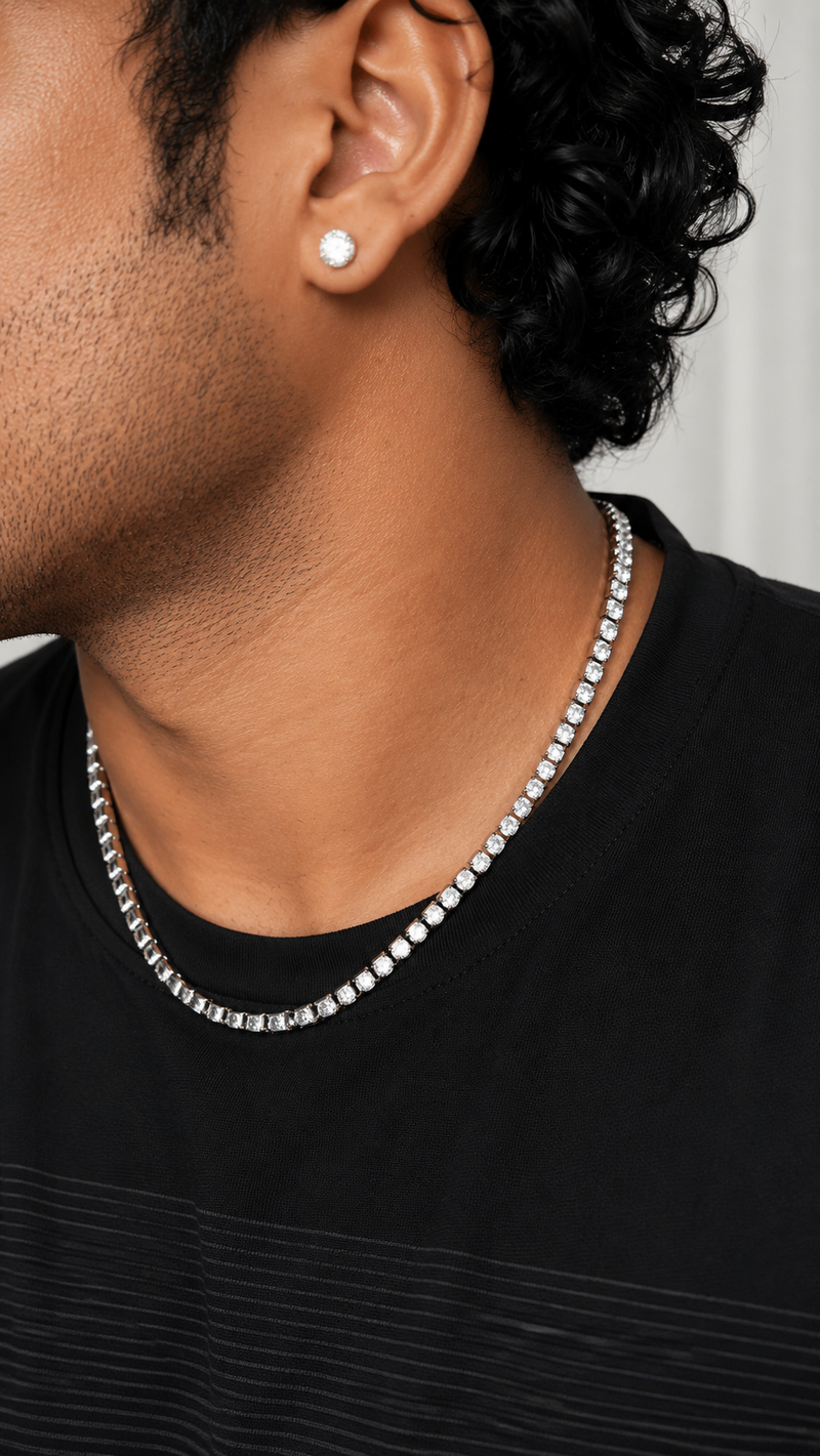 Classic Tennis Iced Chain