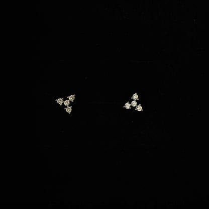 Apex Trio - Solitaire Studs