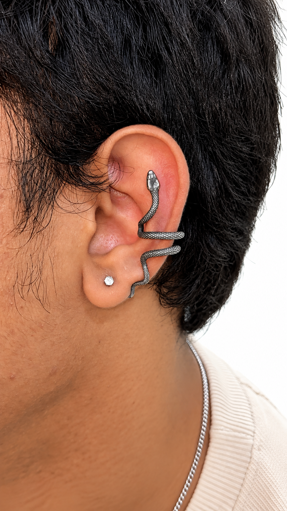 Serpent Long Earcuffs non pierced
