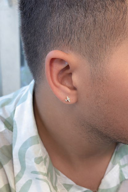 Airoplane Studs - Designer Earings for Men