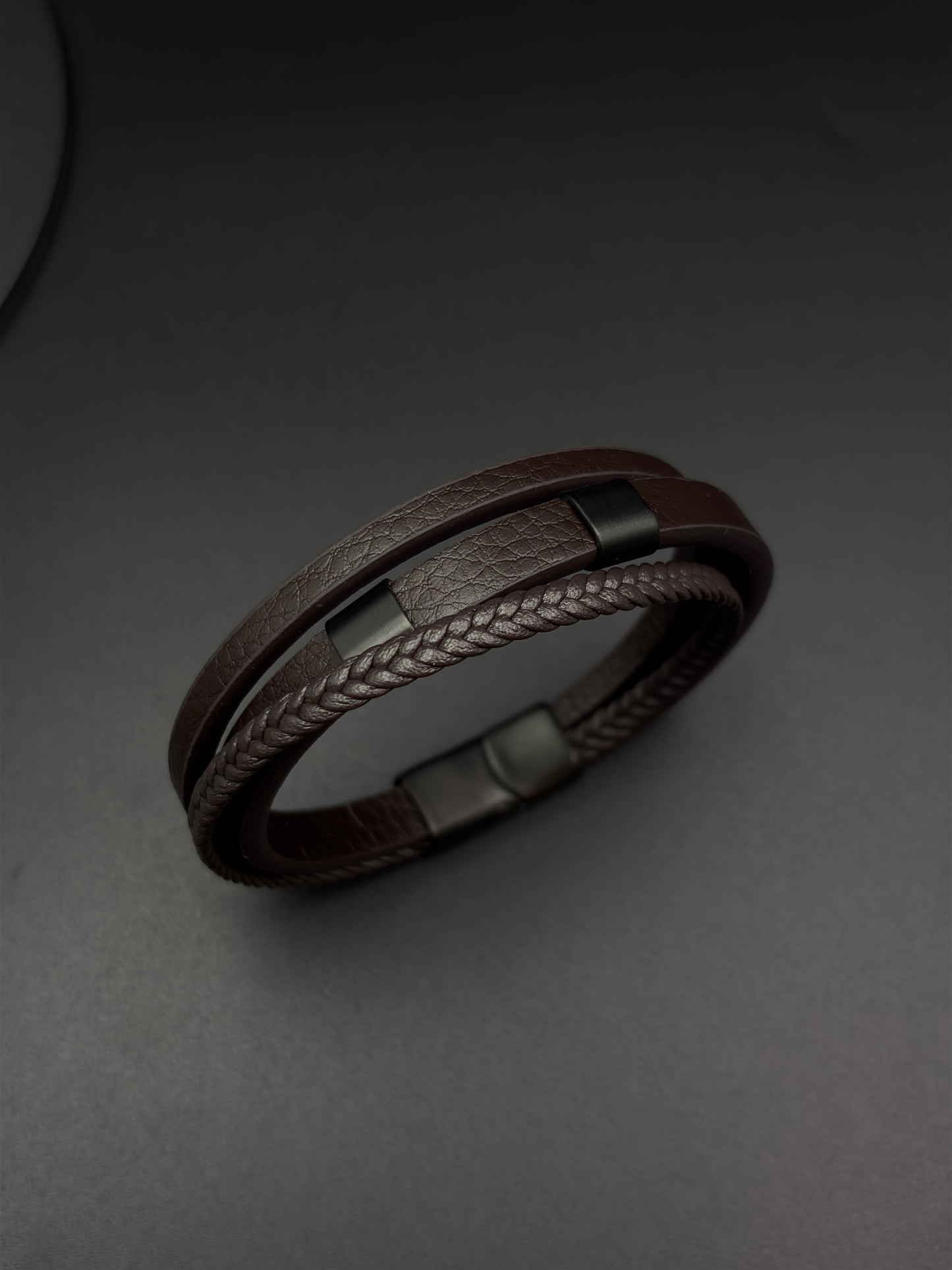 Nuvo Braided Leather Bracelet for Men