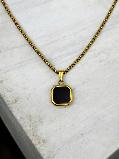 Noir Signet Pendent Necklace