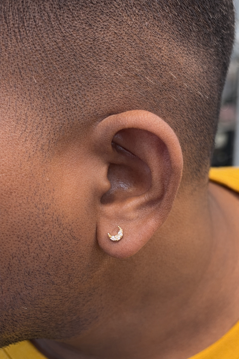 Designer Moon Studs for Men