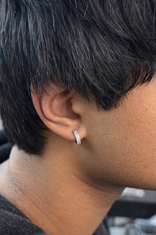 Classic Iced Ear hoops
