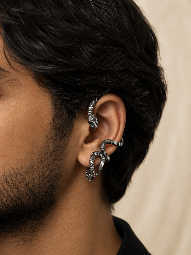 Icchadhari naag Earcuff (needs piercing)