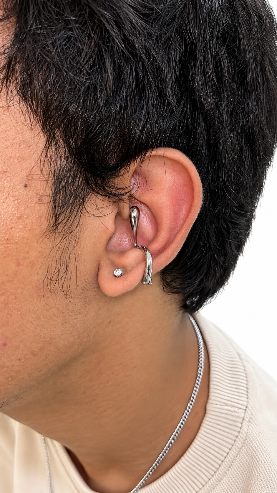 Designer Fluid Loop Earcuffs non pierced