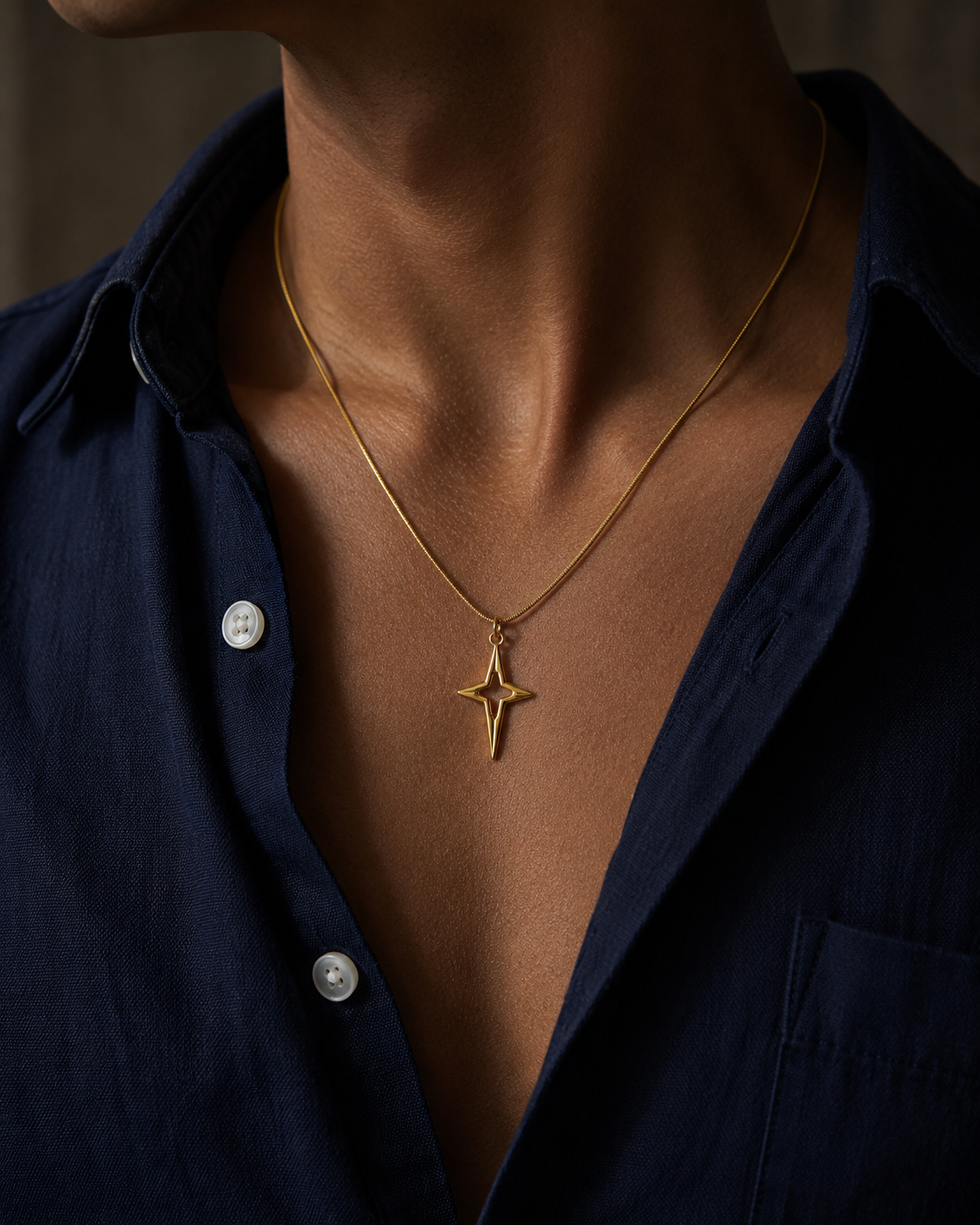 Y2k Gold Pendent Necklace