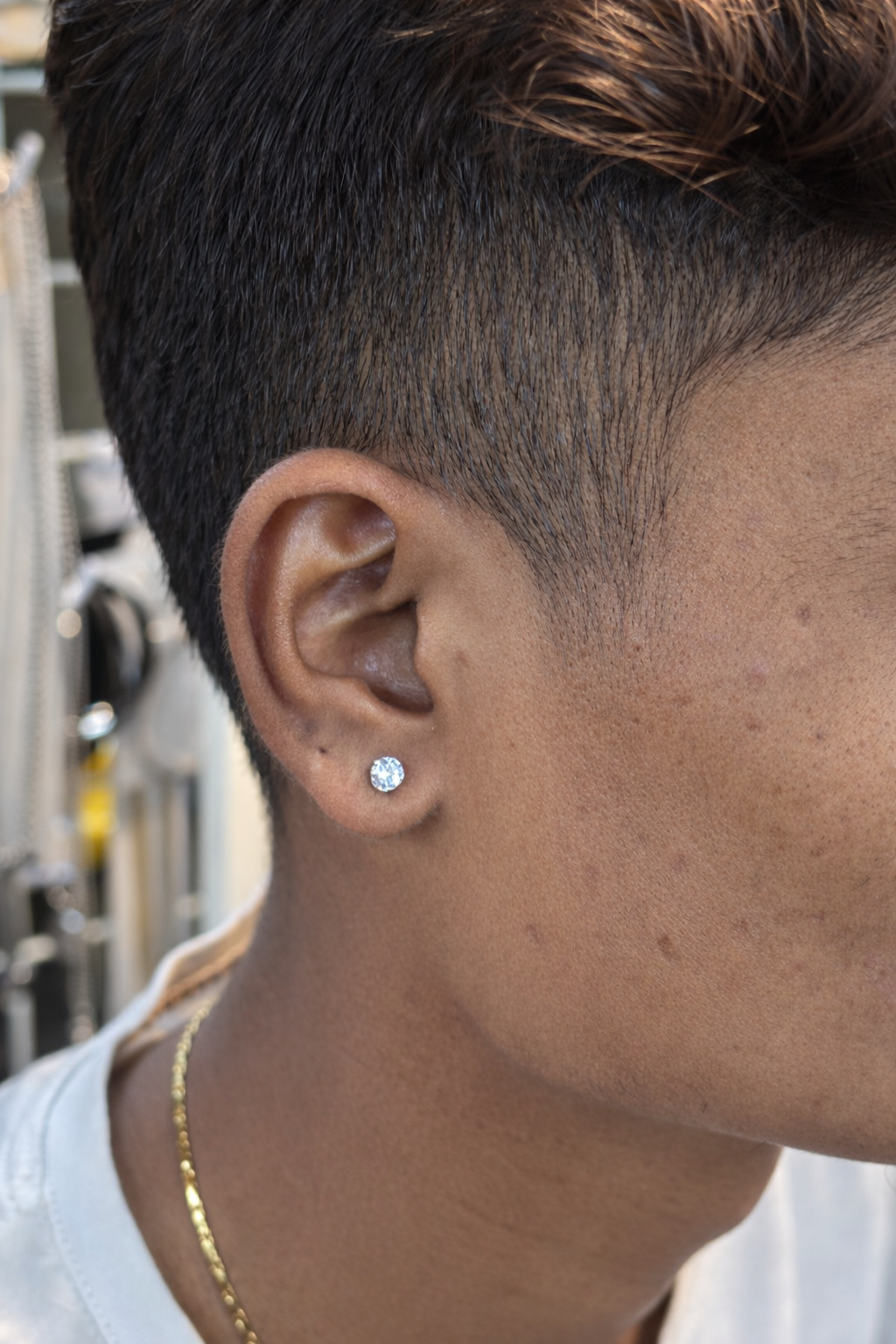 5 mm Silver Solitaire Studs