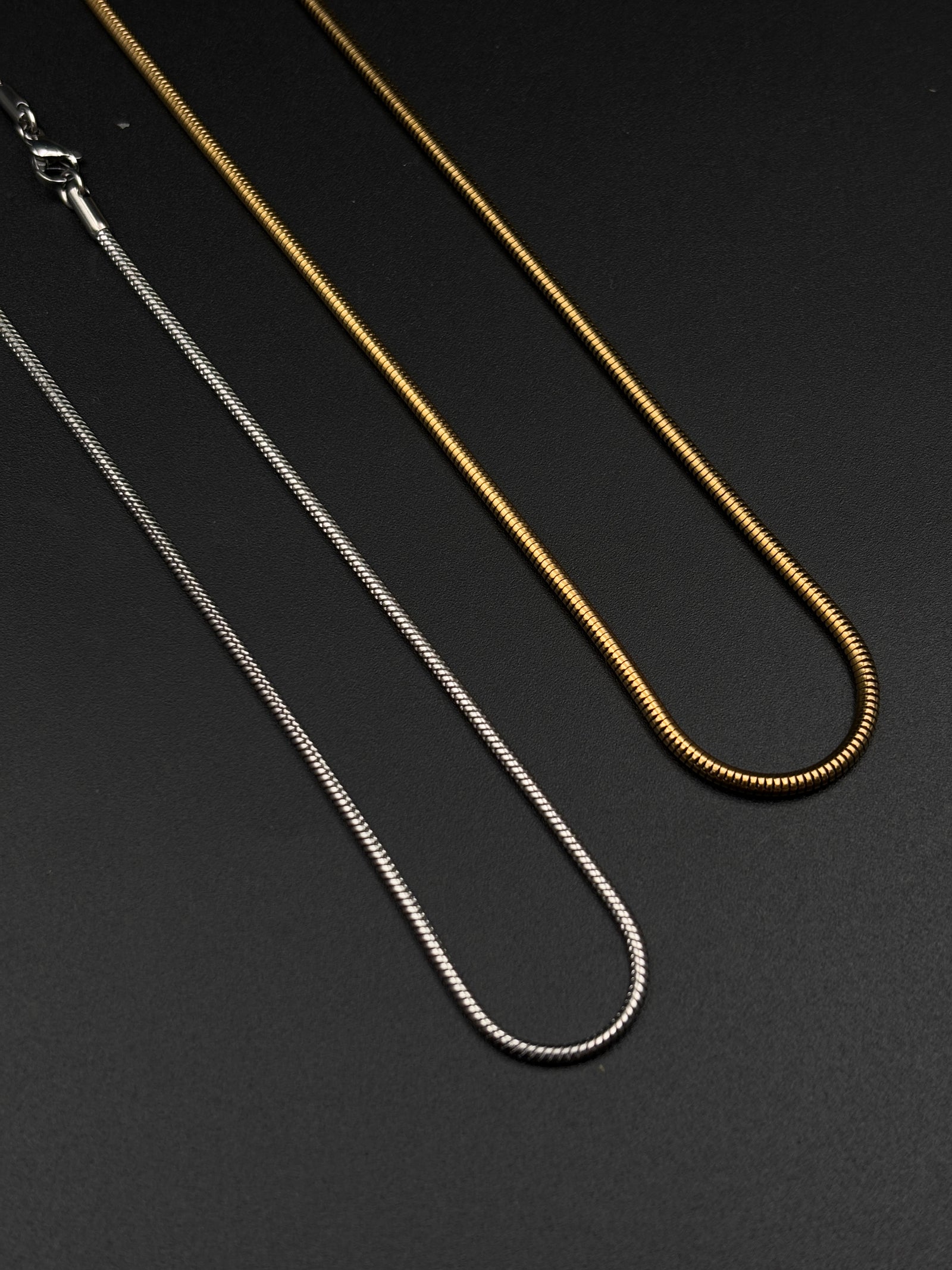 Round Slim Snake Chain For Men