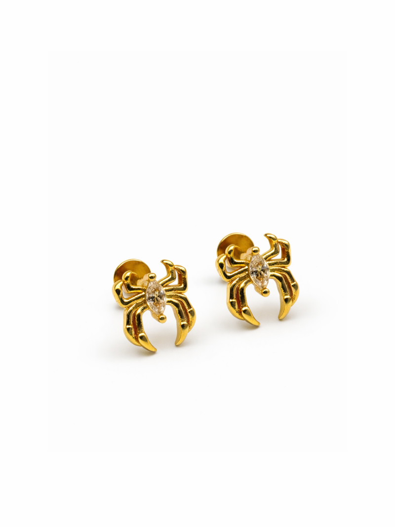 Spider - Gold Studs