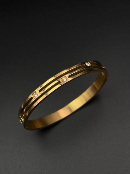 Glory Diamonds Studded Broad Bracelet for Men