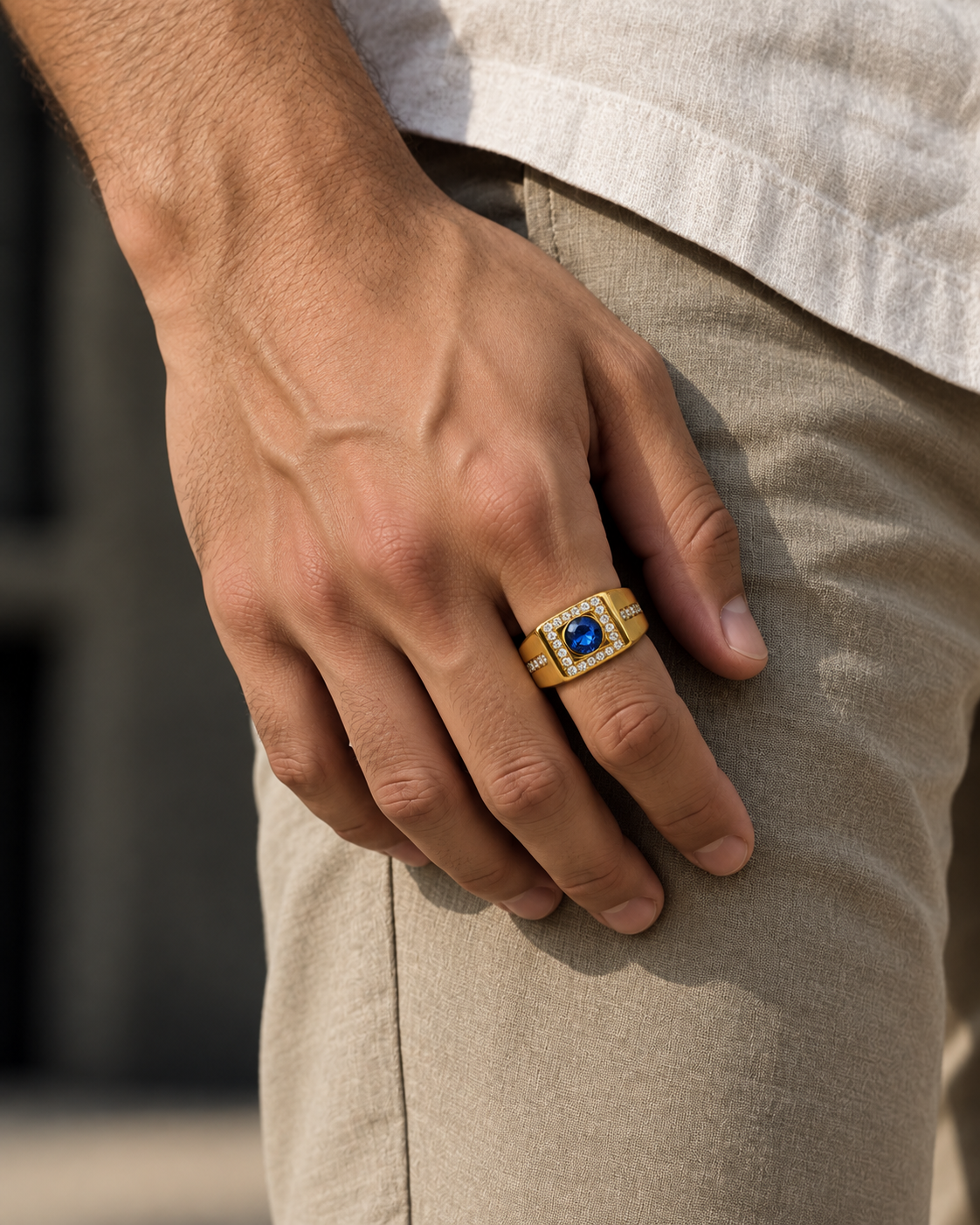 Kings Stone - Solitaire Signet Rings