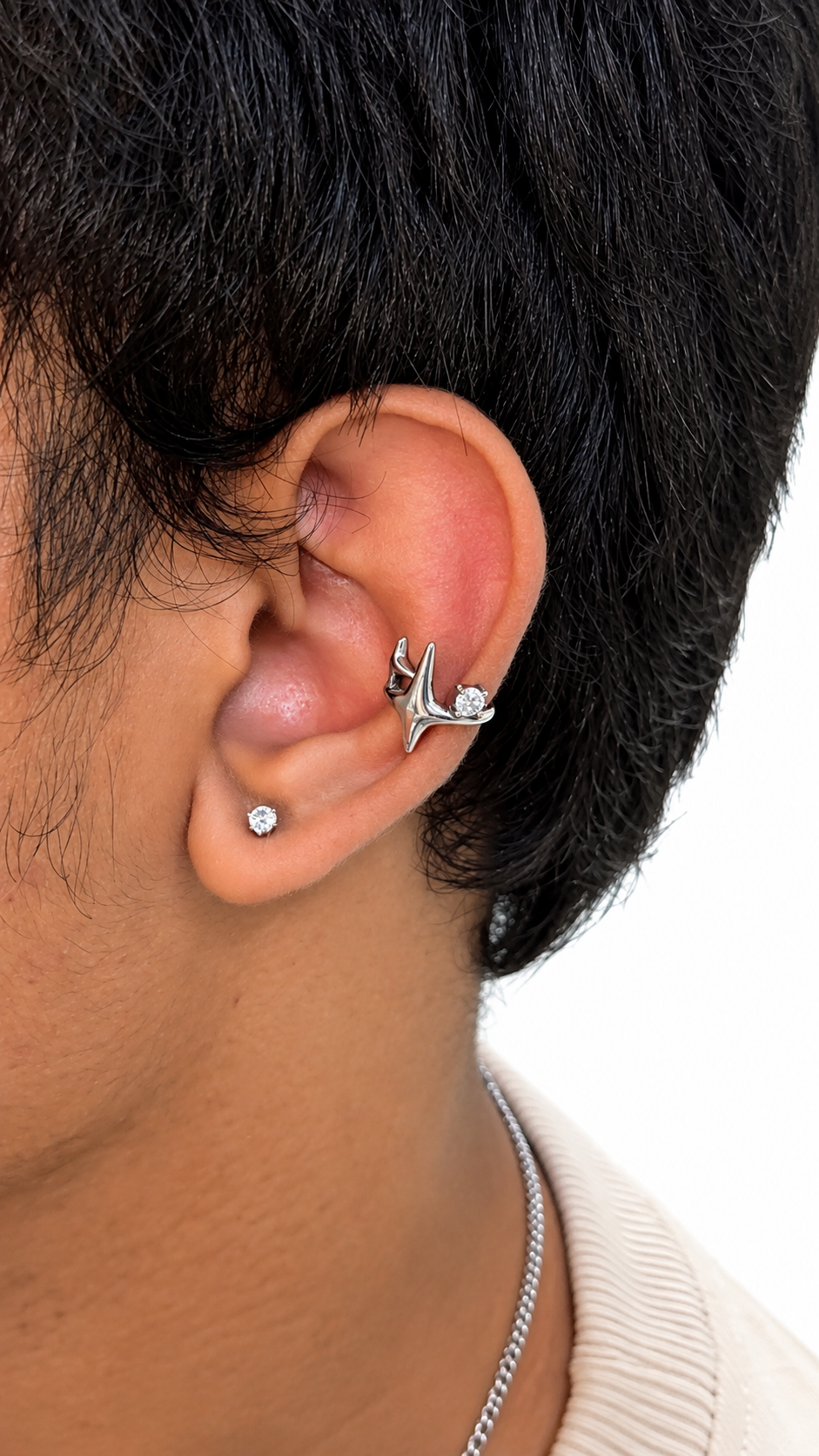 Y2K Diamond Earcuffs non pierced