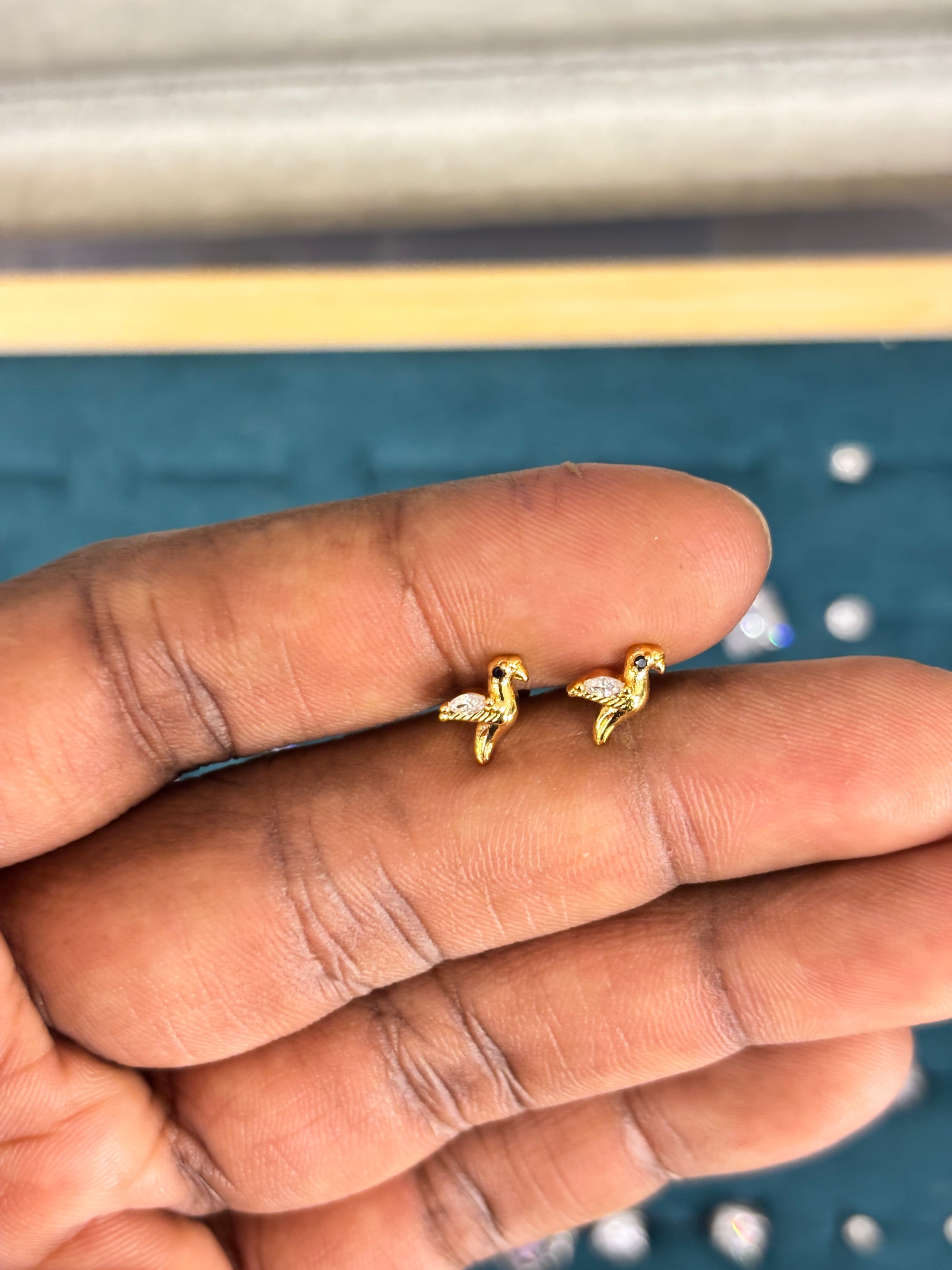 Parrot Studs - Designer Studs for Men