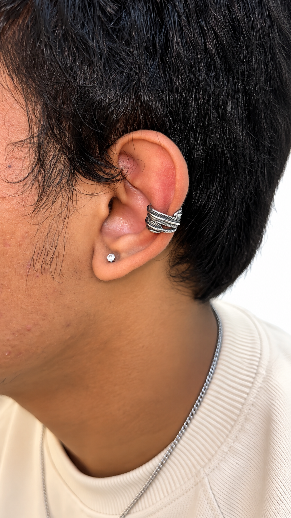 Iron Leaf Earcuffs non pierced