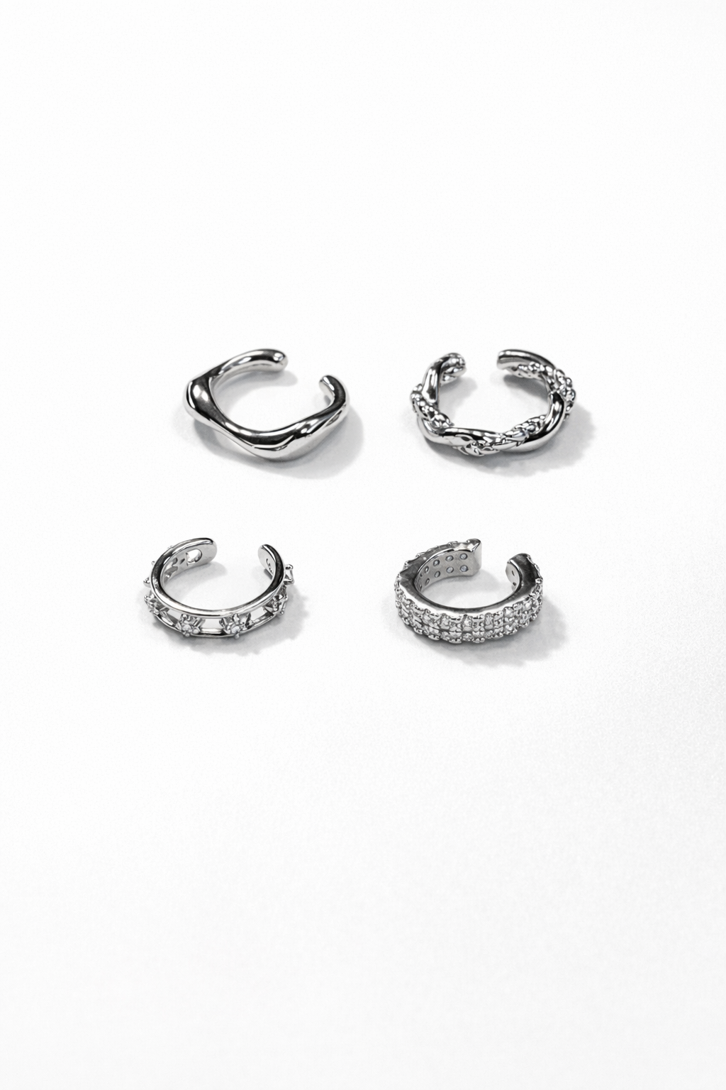 Set of 4 Single Ear Cuffs