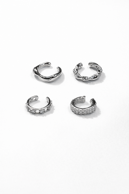 Set of 4 Single Ear Cuffs
