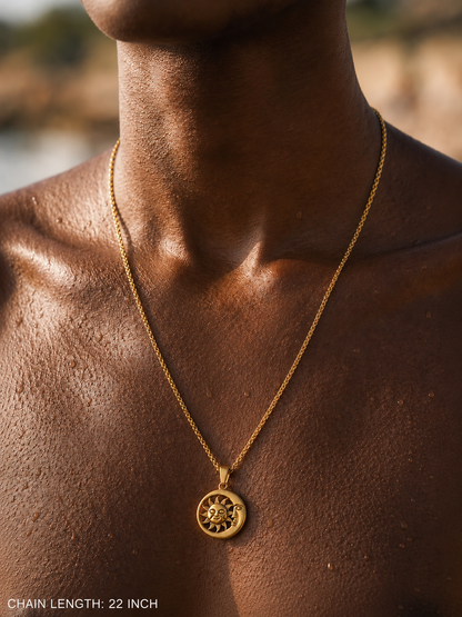 Sunmoon -Celestial Pendent Necklace