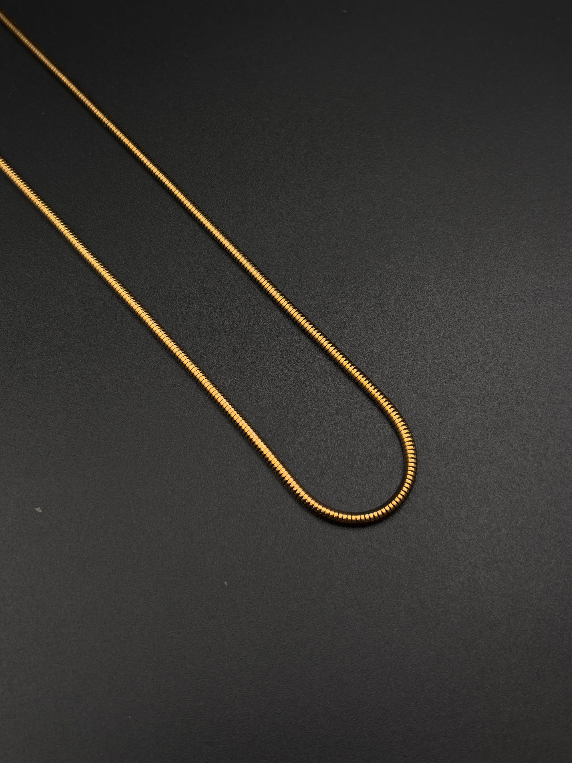 Round Slim Snake Chain For Men