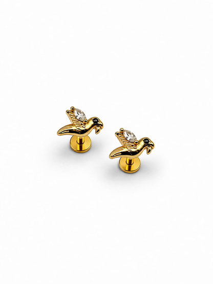 Parrot Studs - Designer Studs for Men