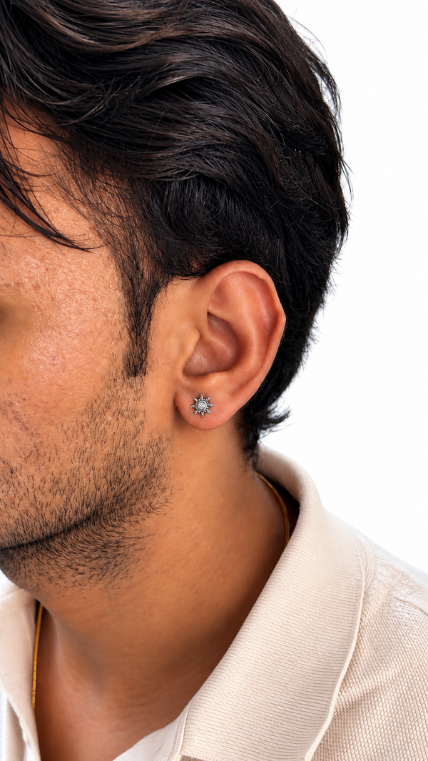 Sun Studs - Silver