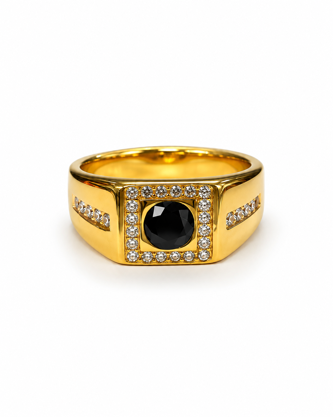 Kings Stone - Solitaire Signet Rings