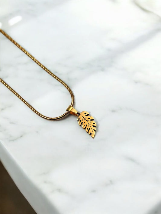 Golden Leaf Necklace