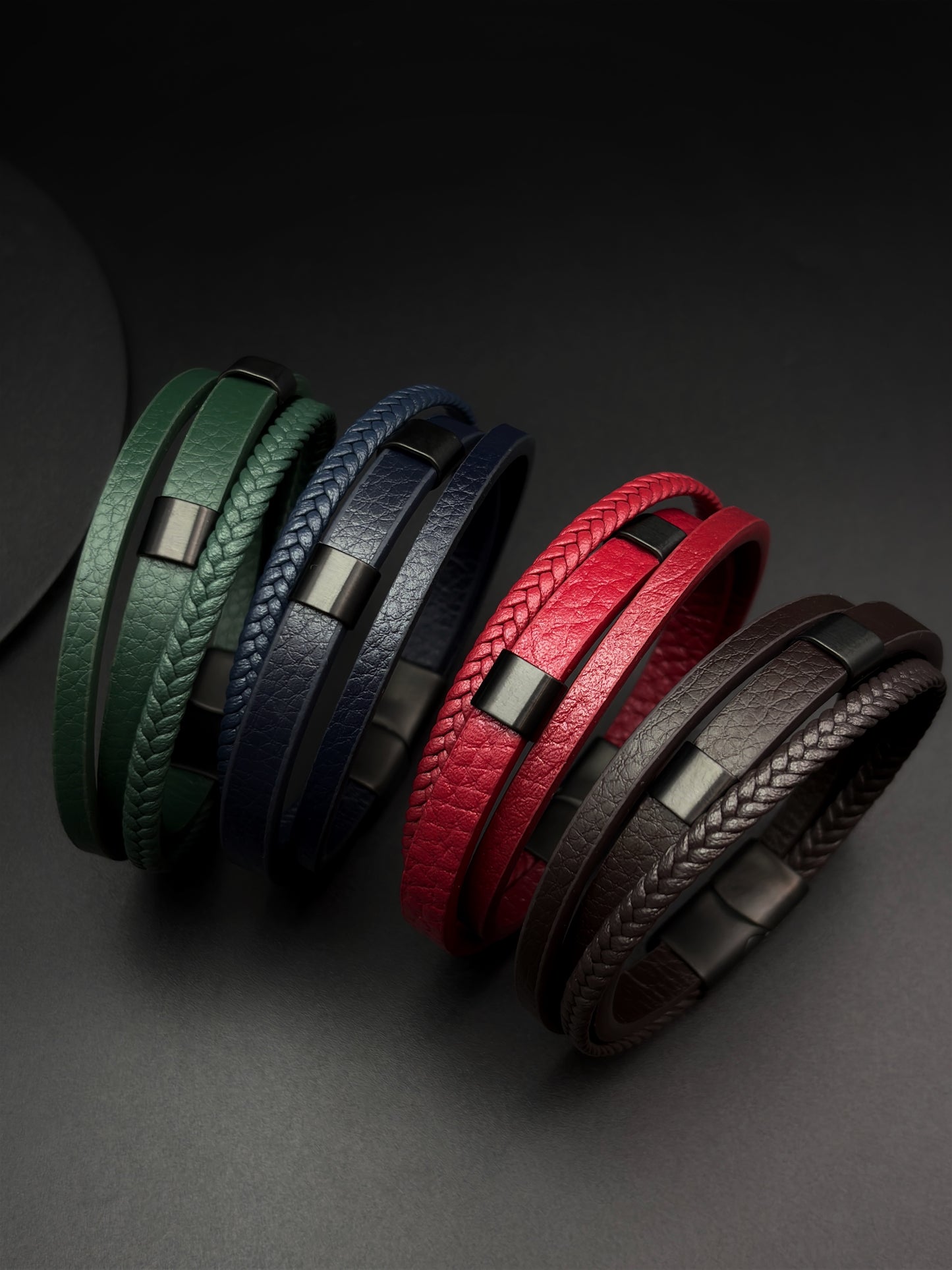 Nuvo Braided Leather Bracelet for Men