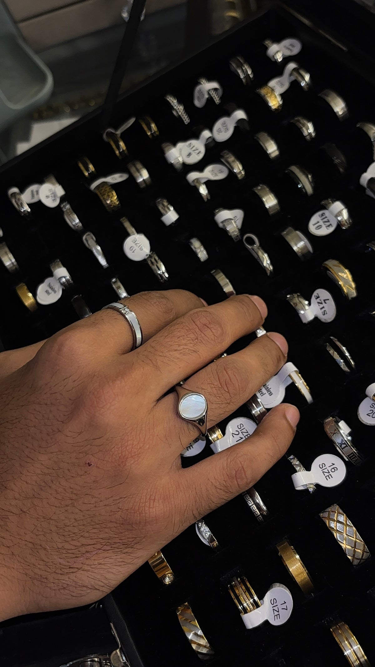 Pearl Oval Signet Ring