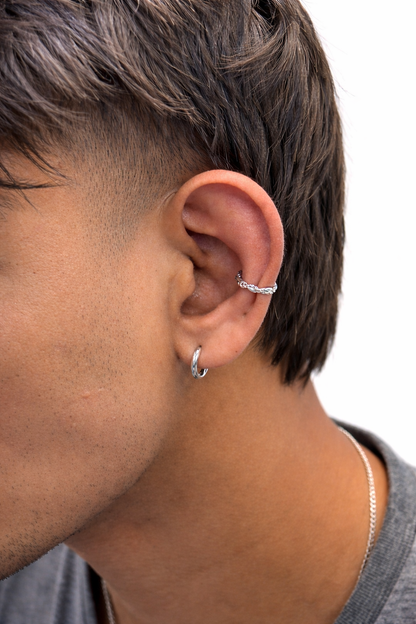 Non Pierced Twisted Rope Hoop