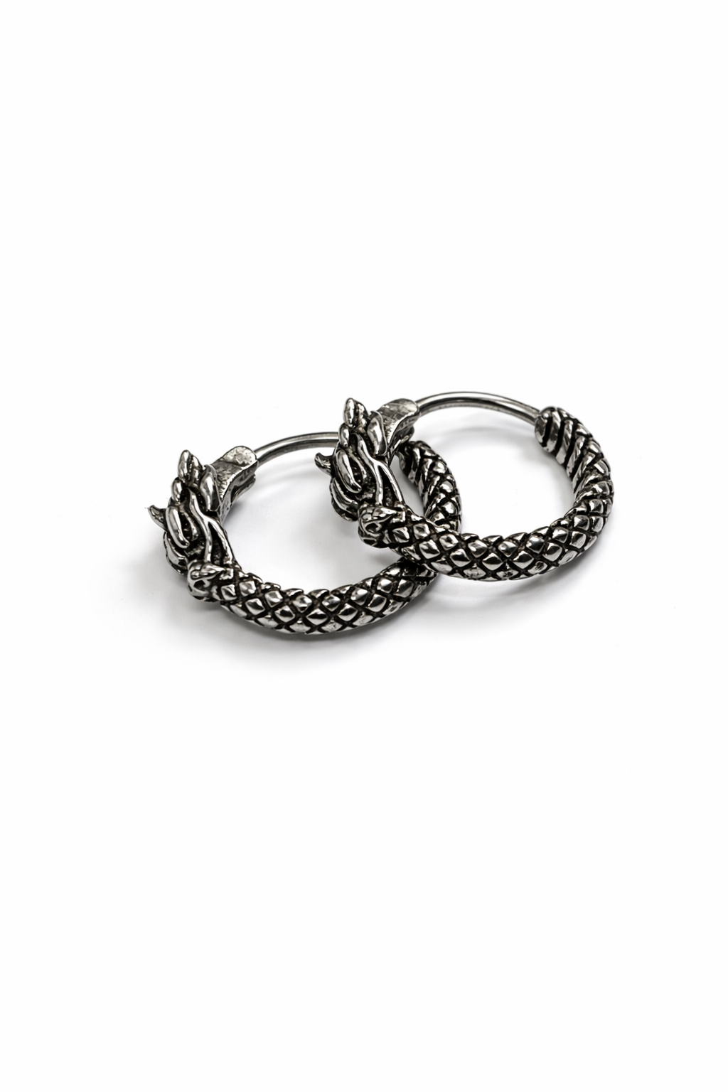 Dragon Gunmetal Hoops