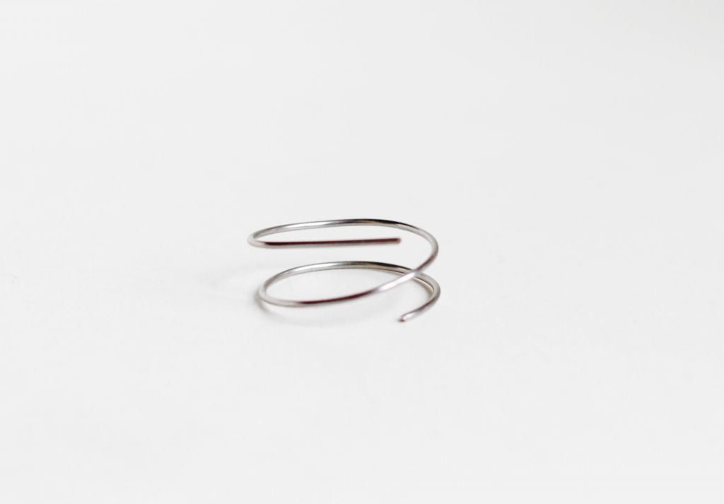 Spiral Hoops / 2 in 1 - Nose Ring / Earing