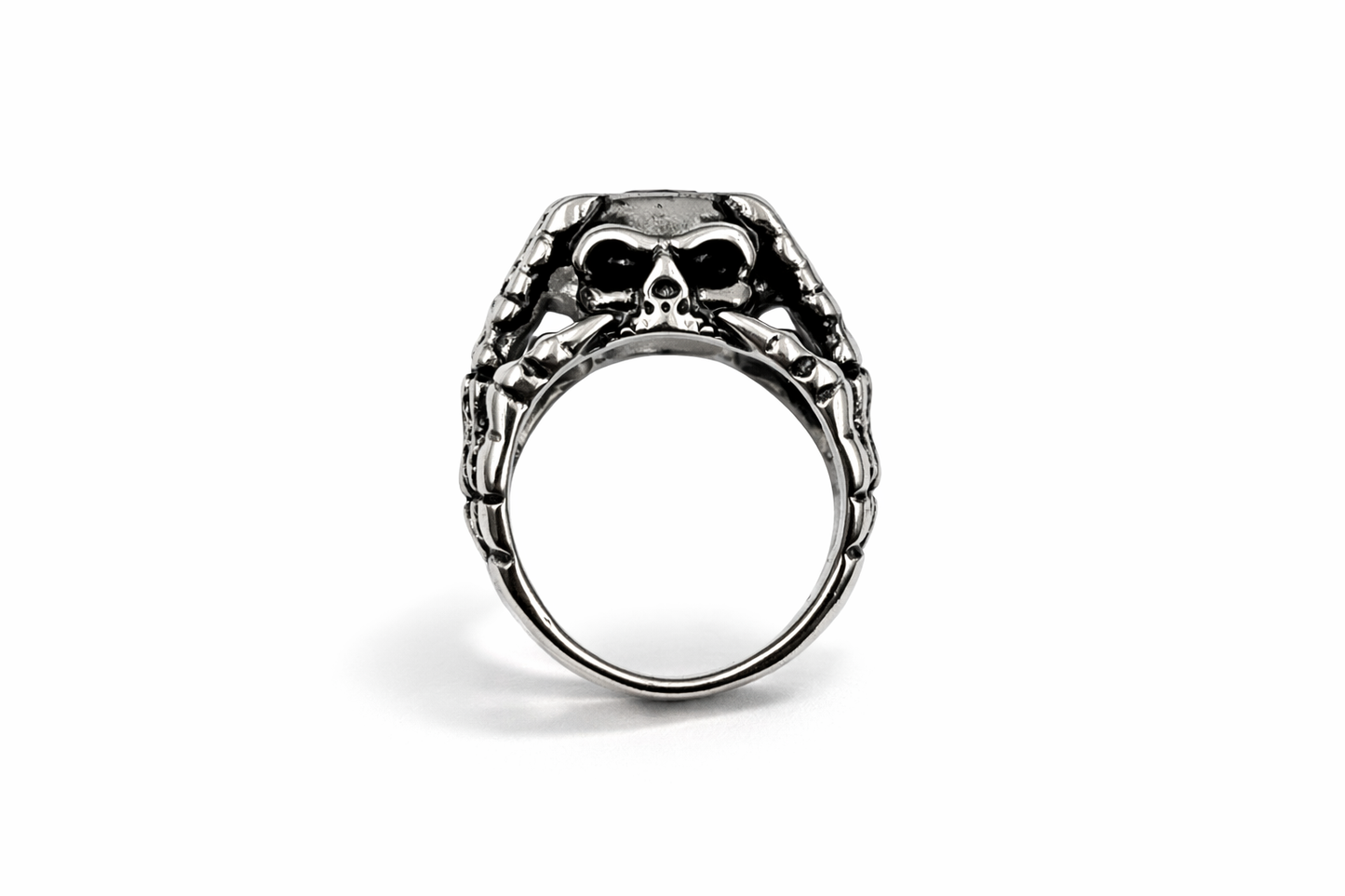 Skull Crusher - Red Stone Ring