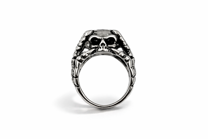 Skull Crusher - Red Stone Ring