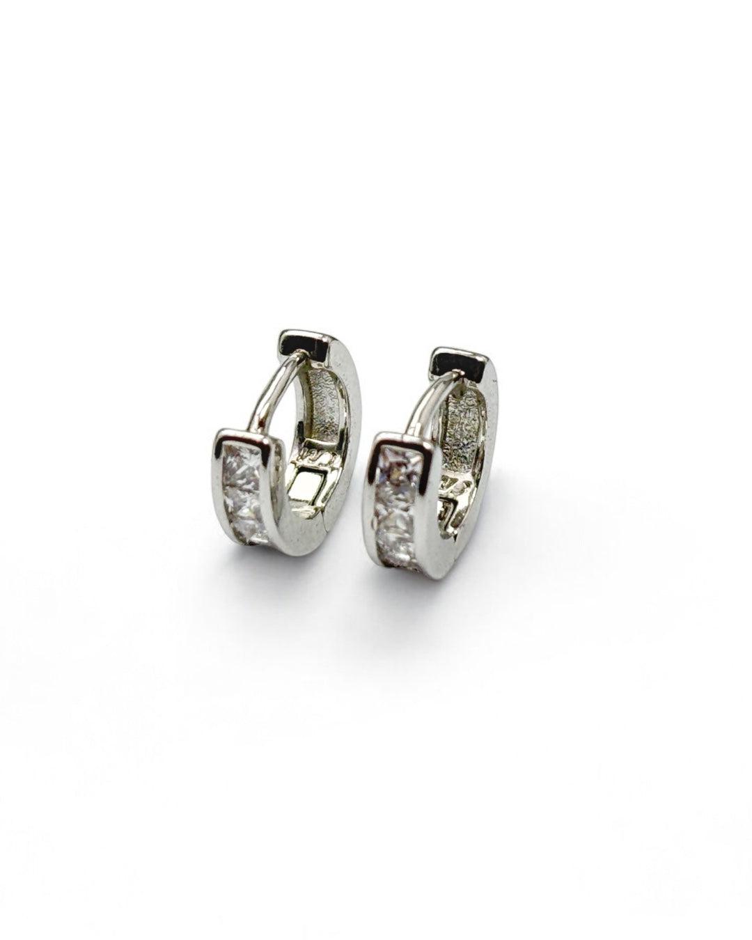 Classic Small Cubical Solitaire Studs for Men