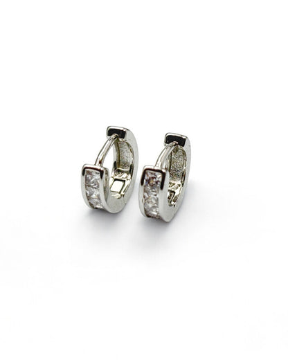 Classic Small Cubical Solitaire Studs for Men