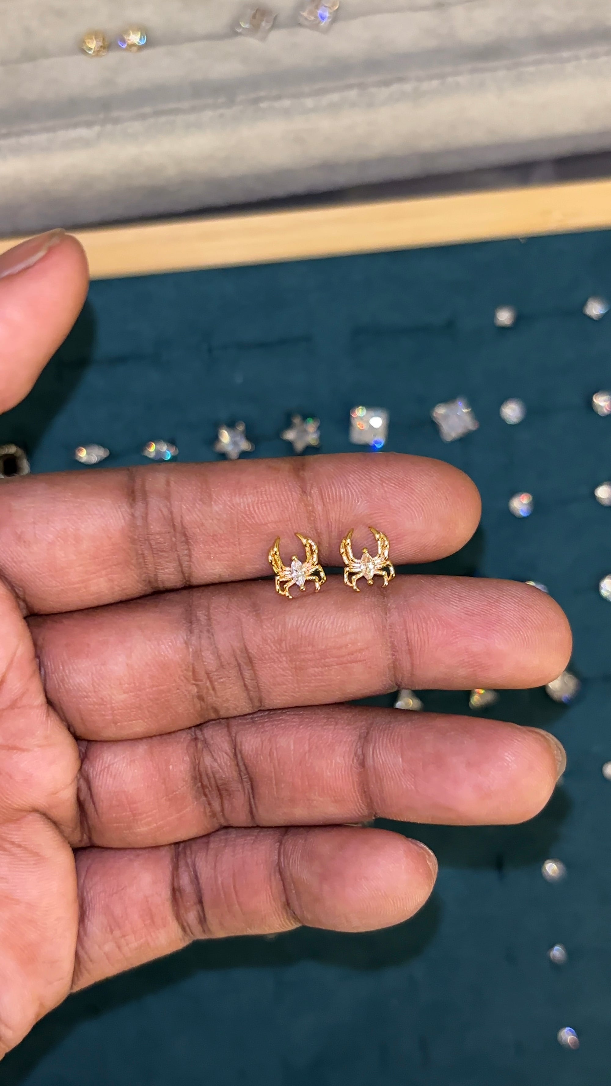 Spider - Gold Studs
