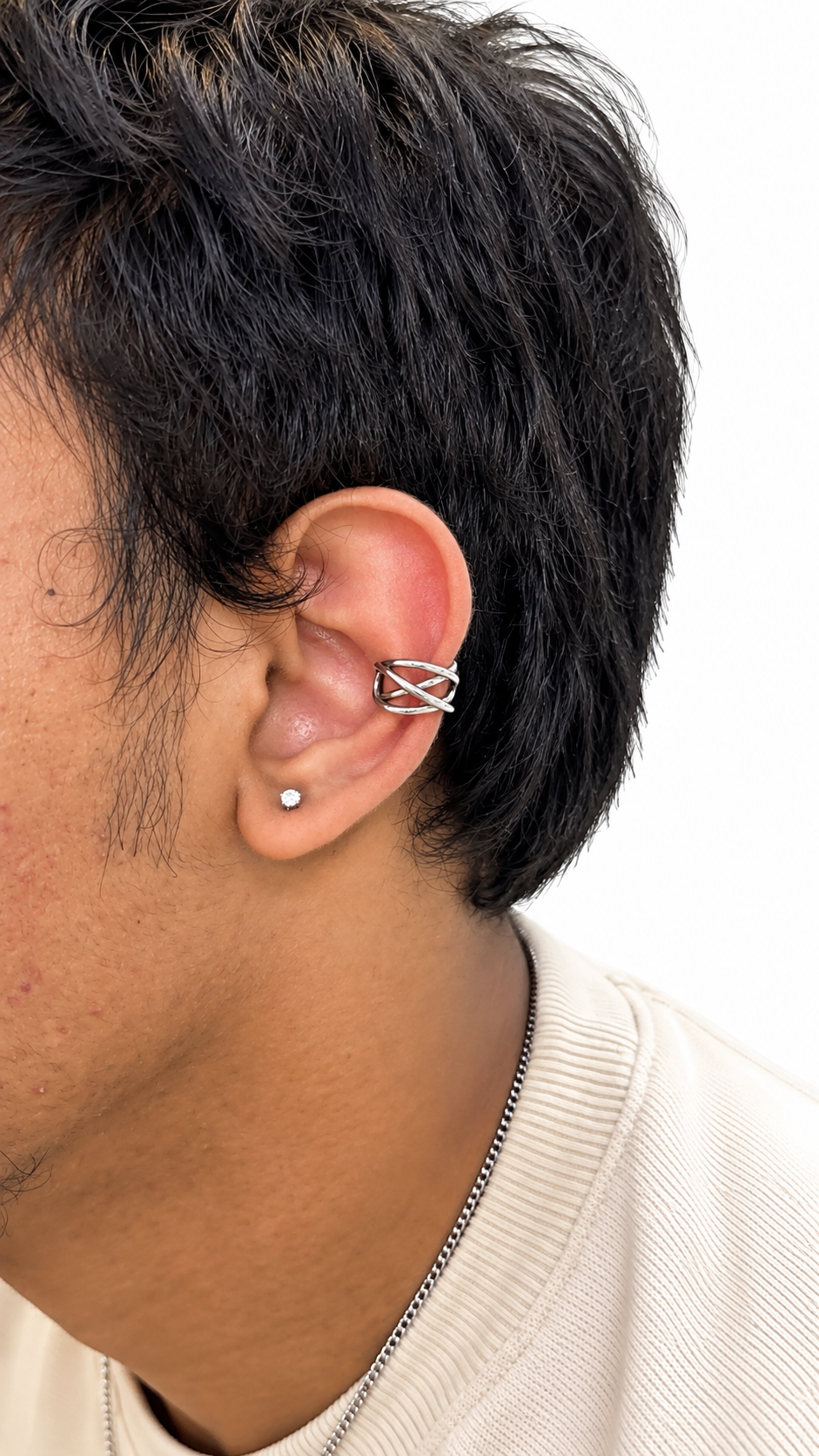 Knot Broad Earcuffs non pierced