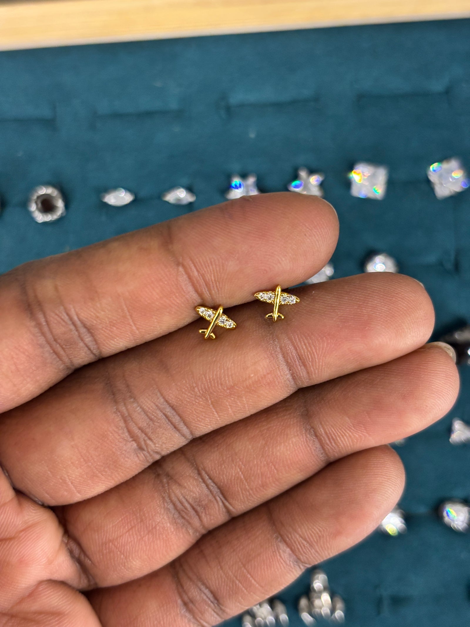 Airoplane Studs - Designer Earings for Men