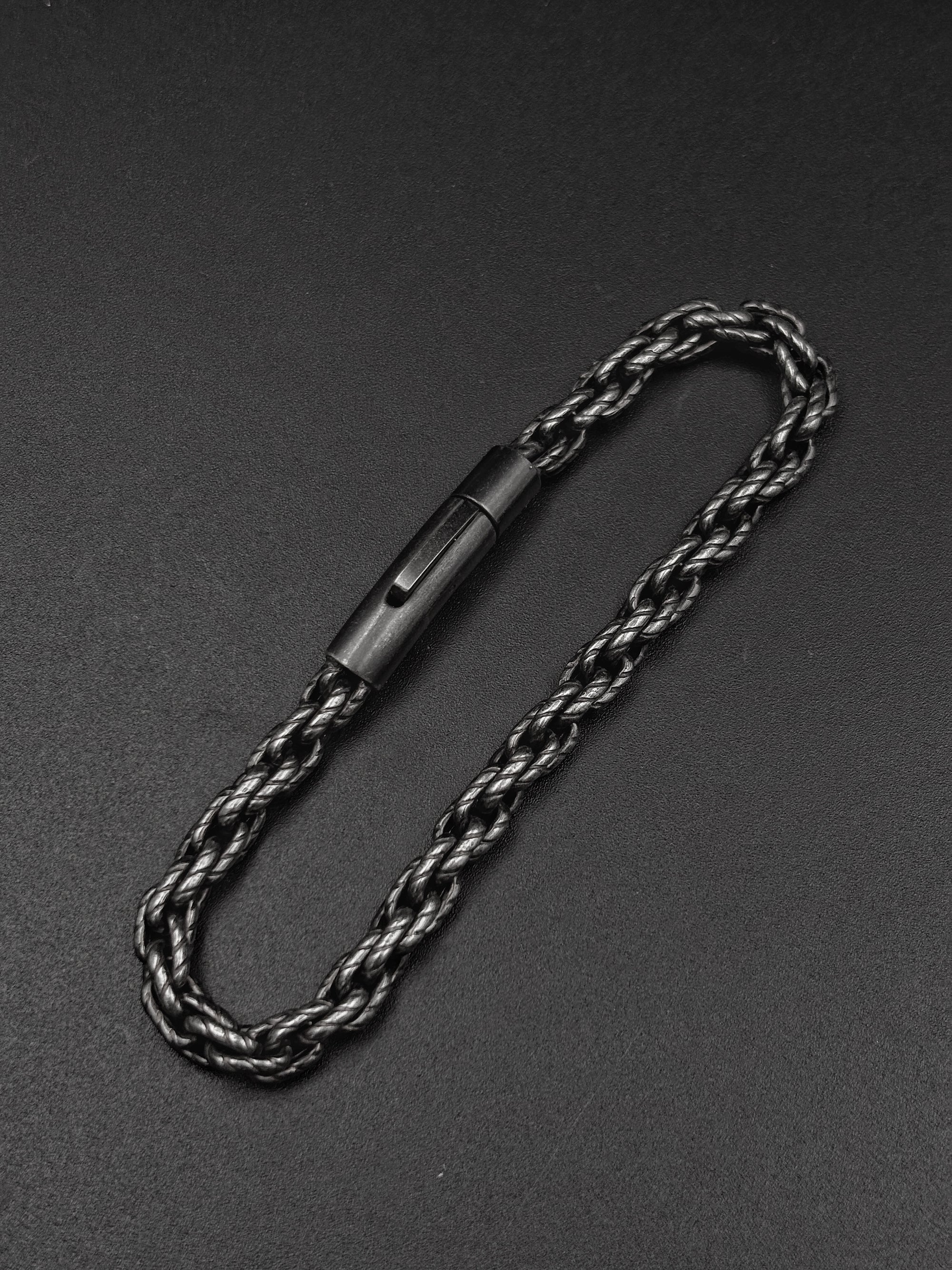 Twisted Chain Bracelet - Gunmetal