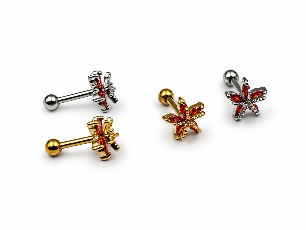 Crimson Studs