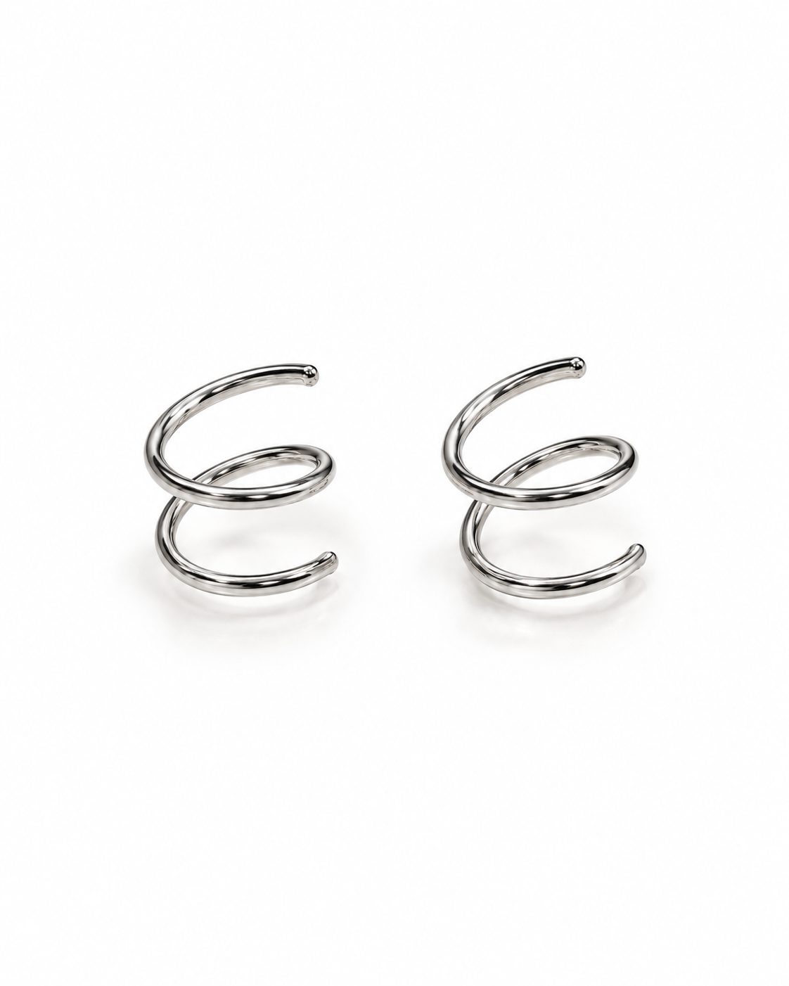 Spiral Hoops / 2 in 1 - Nose Ring / Earing