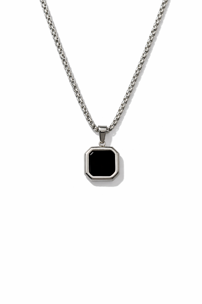 Noir - Silver Black Edition Pendent Necklace