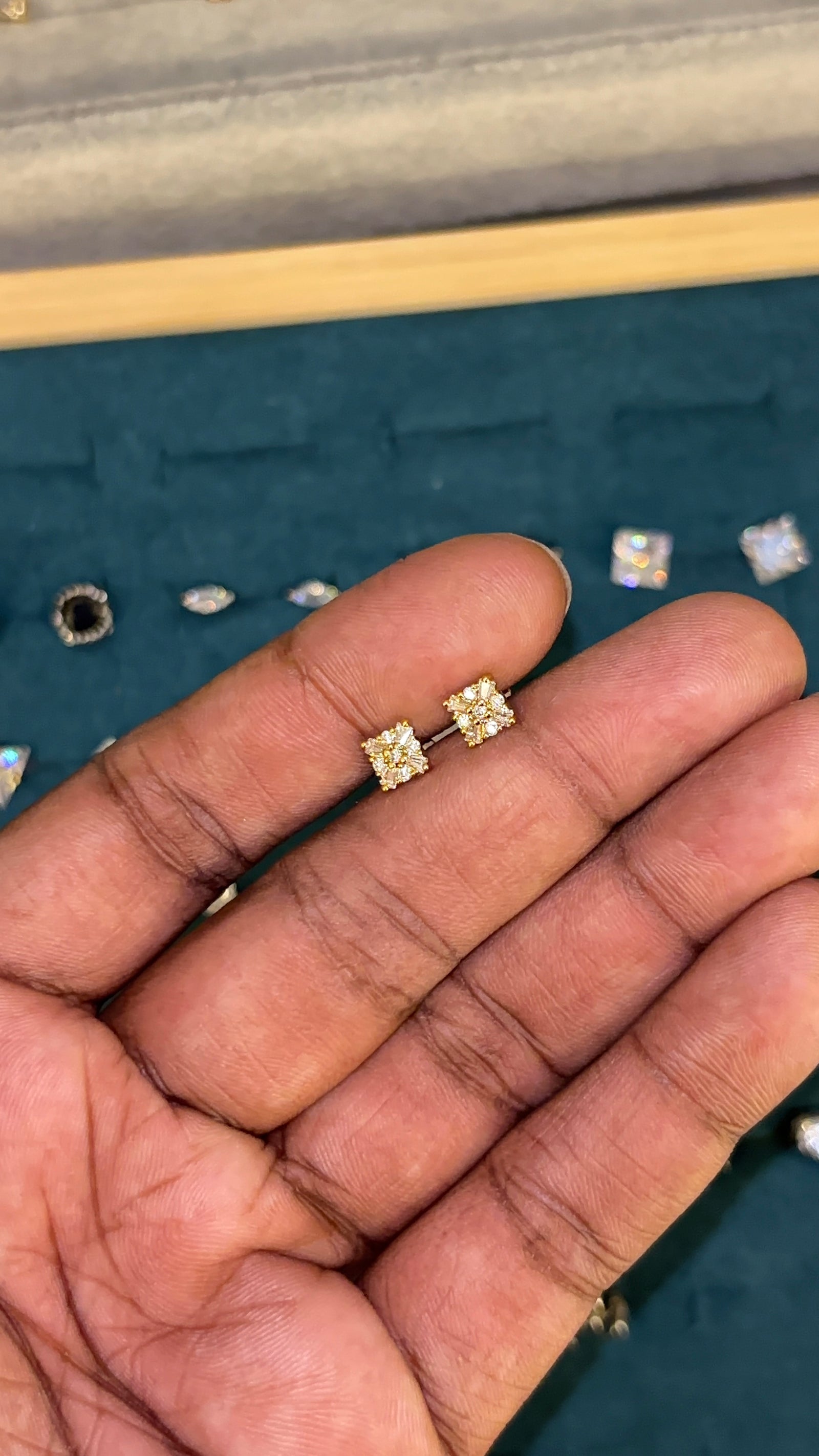 Royal Cluster Studs - Men’s Designer Studs